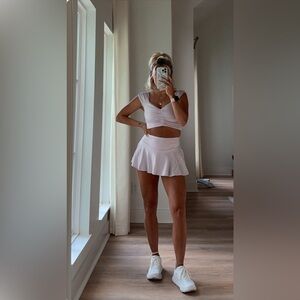 Free People Movement Tennis Set Pleats & Thank You Skort/Breathe Deeper Tank